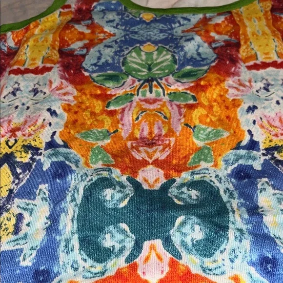 Peter Nygard Multicolor Patterned Tank Top size Medium summer party tank - Picture 6 of 7